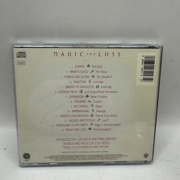 Lou Reed Magic And Loss CD Album 1992 Warner Bros Rock Music - Picture 2 of 3